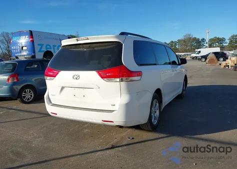 2011 Toyota Sienna Le V6 from USA, damaged, VIN 5TDKK3DC7BS024031